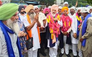 ਸ਼੍ਰੀ ਗੁਰੂ ਰਵਿਦਾਸ ਸਨਮਾਨ ਯਾਤਰਾ ਦਾ ਰਾਹੋਂ ਵਿਖੇ ਕੀਤਾ ਭਰਵਾਂ ਸਵਾਗਤ