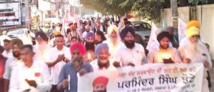 ਪਰਮਿੰਦਰ ਝੋਟਾ ਕਤਲ ਕਾਂਡ : ਸ਼ੇਰ-ਏ-ਪੰਜਾਬ ਕਿਸਾਨ ਯੂਨੀਅਨ ਵੱਲੋਂ ਕੈਂਡਲ ਮਾਰਚ