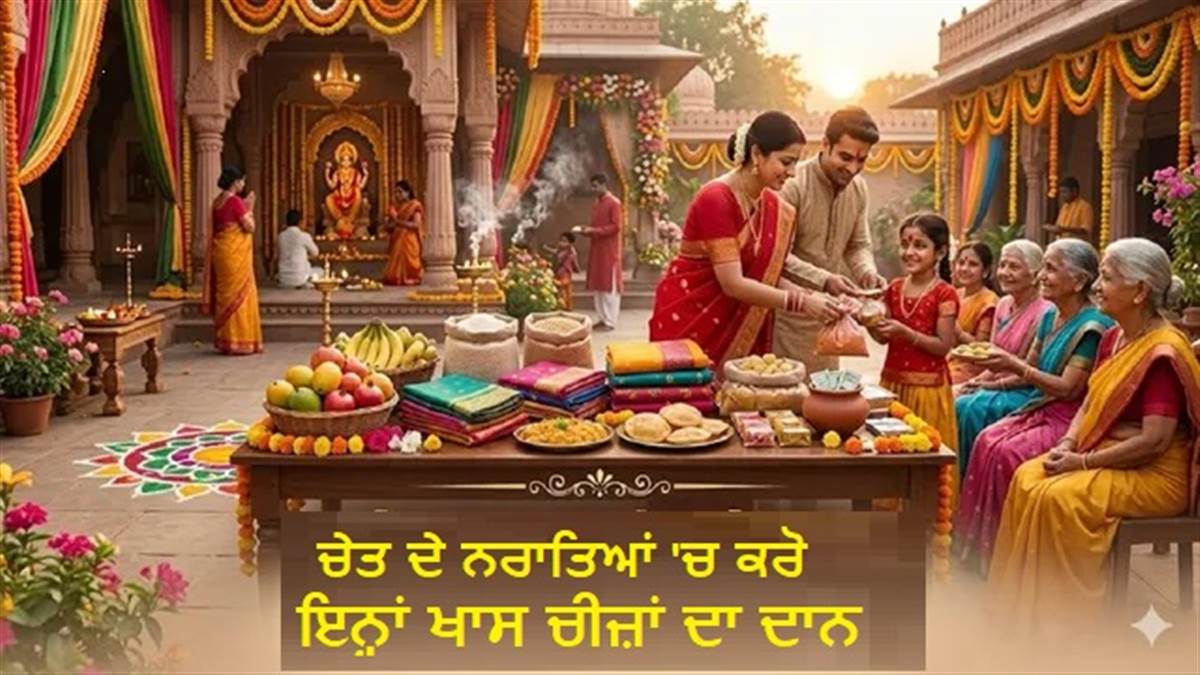 Chaitra Navratri 2026: ਚੇਤ ਦੇ ਨਰਾਤਿਆਂ 'ਚ ਚੁੱਪਚਾਪ ਕਰ ਦਿਓ ਇਨ੍ਹਾਂ 4 ਚੀਜ਼ਾਂ ਦਾ ਦਾਨ, ਮਿਲੇਗਾ ਅਪਾਰ ਧਨ ਤੇ ਸਮਾਜ 'ਚ ਰੁਤਬਾ