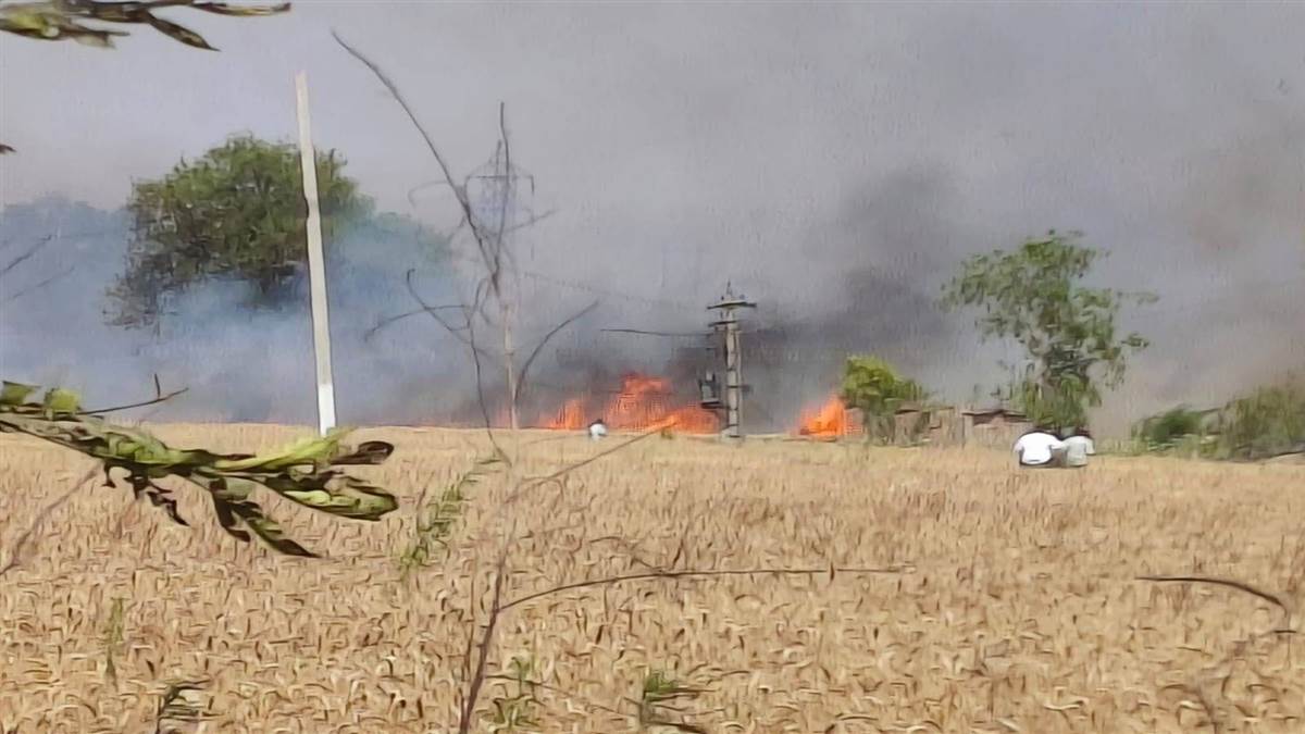 ਸਾਢੇ ਛੇ ਏਕੜ ਕਣਕ ਸੜ ਕੇ ਹੋਈ ਸੁਆਹ