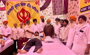 ਖੂਨਦਾਨ ਕੈਂਪ ਦੌਰਾਨ 36 ਯੂਨਿਟ ਖ਼ੂਨ ਕੀਤਾ ਇਕੱਤਰ
