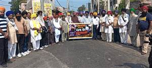 ਅਕਾਲੀ ਦਲ ਵੱਲੋਂ ਕਸਬਾ ਹਰਿਆਣਾ ਰਿਹਾ ਮੁਕੰਮਲ ਬੰਦ