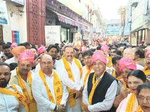 ਭਗਵਾਨ ਰਾਮ ਦੇ ਵਿਆਹ ਦੀ ਬਾਰਾਤ ਨਾਲ ਰਾਮਮਈ ਹੋਇਆ ਹੁਸ਼ਿਆਰਪੁਰ