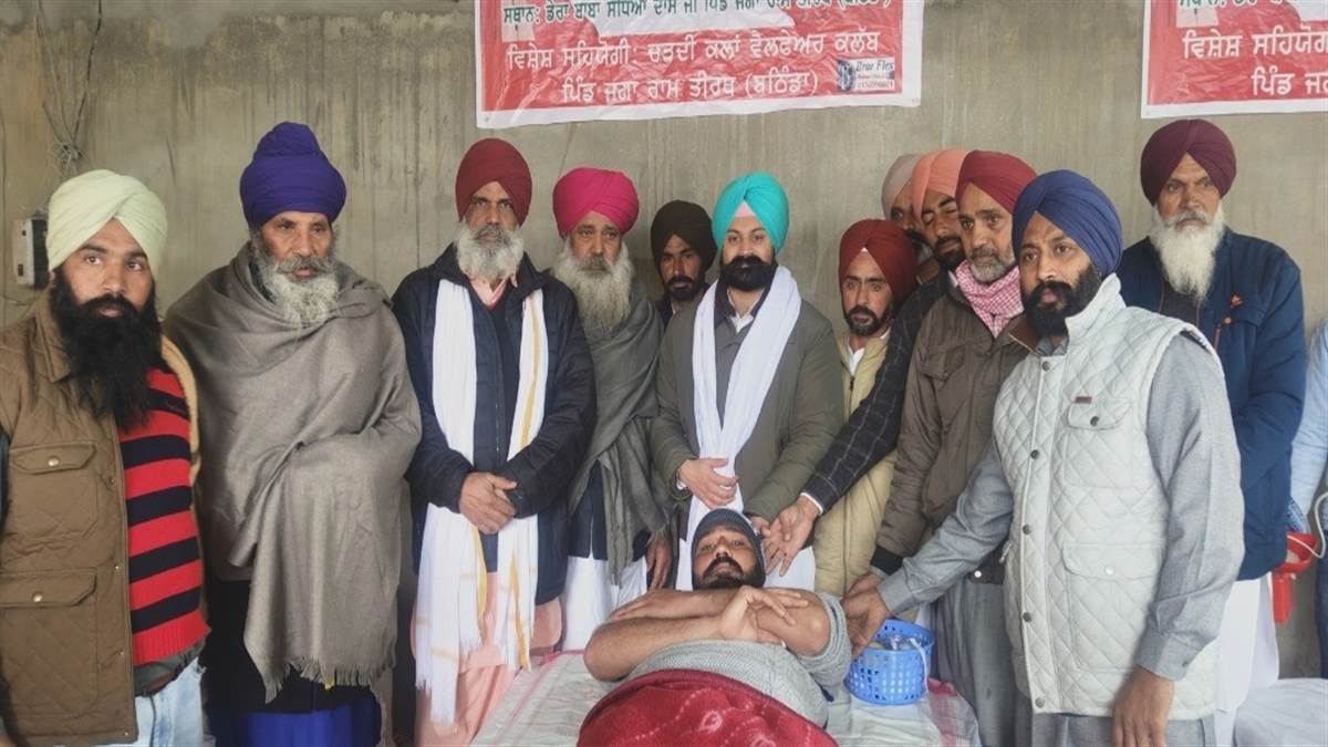 ਚੜਦੀ ਕਲਾ ਵੈੱਲਫੇਅਰ ਕਲੱਬ ਨੇ ਲਾਇਆ ਖੂਨਦਾਨ ਕੈਂਪ