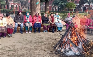 ਆਹਲੂਵਾਲੀਆ ਸਰਕਾਰੀ ਕਾਲਜ ’ਚ ਲੋਹੜੀ ਮਨਾਈ