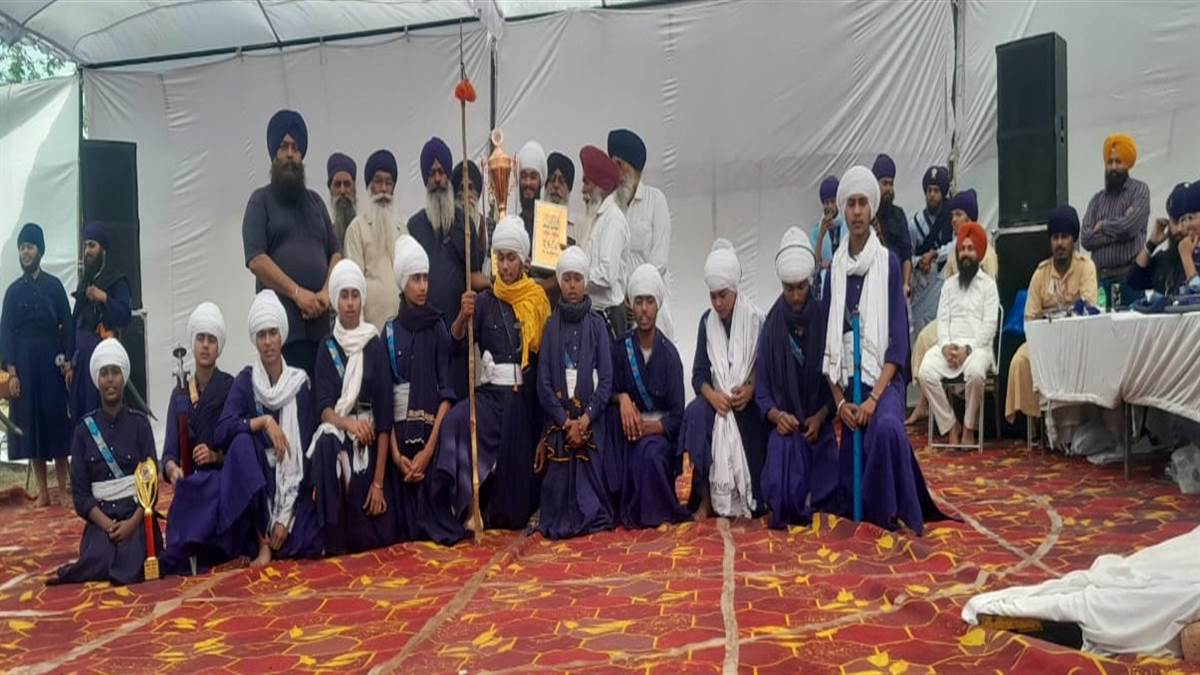 ਬਾਬਾ ਸਾਹਿਬ ਸਿੰਘ ਗੱਤਕਾ ਅਖਾੜਾ ਮਨਸੂਰਾ ਦੀ ਟੀਮ ਅੱਵਲ