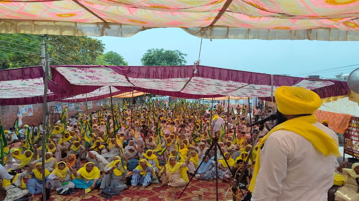 ਕਿਸਾਨਾਂ ਨੇ ਲਾਇਆ ਡੀਸੀ ਦਫ਼ਤਰ ਅੱਗੇ ਰੋਸ ਧਰਨਾ