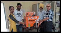 ਕਾਲਜ ਸਟਾਫ਼ ਨੇ ਇਨਵਰਟਰ ਕੀਤਾ ਭੇਟ