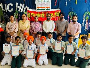 ਗੁਰੂ ਨਾਨਕ ਪਬਲਿਕ ਸਕੂਲ ਭੁੱਚੋ ਮੰਡੀ ਵਿਖੇ ਦੇਸ਼ ਭਗਤੀ ਦਾ ਰੰਗ