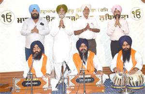 ਭਾਈ ਗਗਨਪ੍ਰੀਤ ਸਿੰਘ ਦੇ ਕੀਰਤਨੀ ਜੱਥੇ ਨੇ ਸੰਗਤ ਨੂੰ ਕੀਤਾ ਨਿਹਾਲ