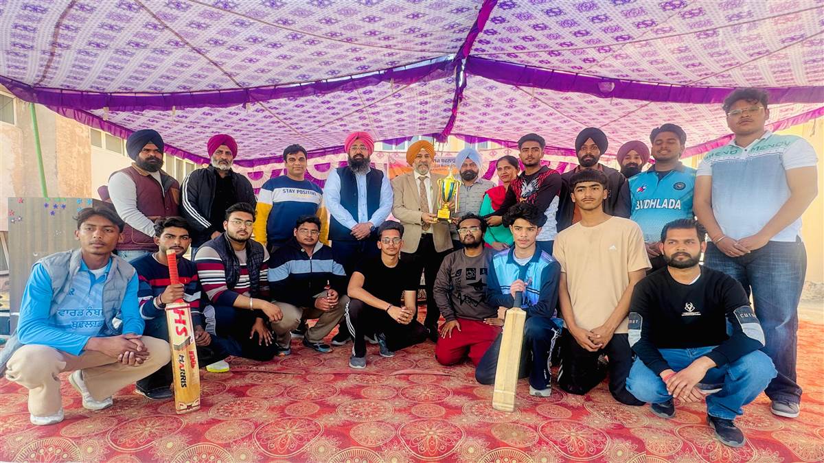 ਕ੍ਰਿਕਟ ਟੂਰਨਾਮੈਂਟ ਉਤਸ਼ਾਹ ਤੇ ਸ਼ਾਨੋ-ਸ਼ੌਕਤ ਨਾਲ ਮੁਕੰਮਲ
