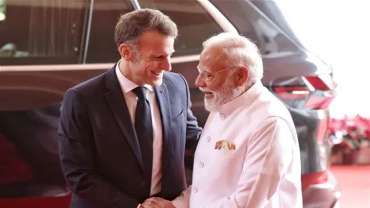 ਰਾਸ਼ਟਰਪਤੀ ਮੈਕਰੋਂ ਨੇ ਪ੍ਰਧਾਨ ਮੰਤਰੀ ਮੋਦੀ ਨਾਲ ਕੀਤੀ ਮੁਲਾਕਾਤ... ਰਾਫੇਲ ਤੋਂ ਲੈ ਕੇ ਏਆਈ ਸੰਮੇਲਨ ਤੱਕ, ਕਿਹੜੇ ਮੁੱਦਿਆਂ 'ਤੇ ਹੋਈ ਚਰਚਾ?