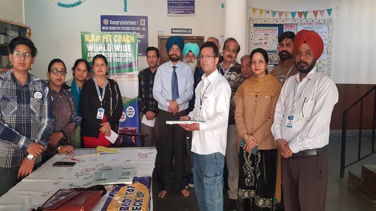 ਮੇਹਰਚੰਦ ਪੋਲੀਟੈਕਨਿਕ ’ਚ ਲੱਗਾ ਚੈੱਕਅੱਪ ਕੈਂਪ