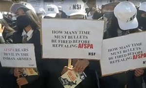 'AFSPA ਬੈਨ ਕਰੋ, ਸਾਡੀ ਆਵਾਜ਼ ਨਹੀਂ' : ਨਾਗਾਲੈਂਡ 'ਚ 14 ਨਾਗਰਿਕਾਂ ਦੀ ਮੌਤ 'ਤੇ ਕੋਹਿਮਾ 'ਚ ਵਿਰੋਧ ਪ੍ਰਦਰਸ਼ਨ
