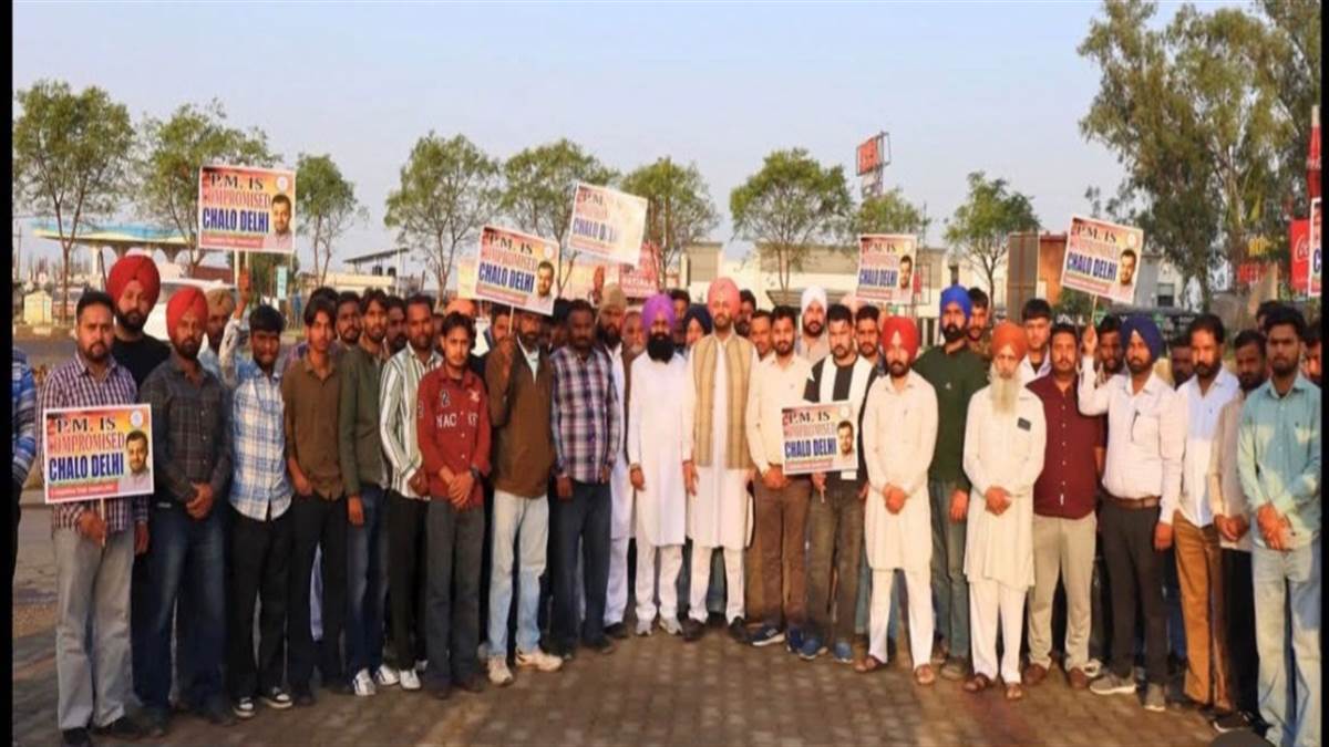 ਲੋਕ ਸਭਾ ਘੇਰਾਓ ਲਈ ਹਲਕਾ ਘਨੌਰ ਤੋਂ ਕਾਫਲਾ ਦਿੱਲੀ ਵੱਲ ਰਵਾਨਾ