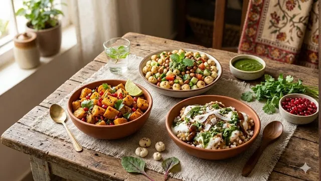 ਨਰਾਤਿਆਂ ਦੇ ਵਰਤ 'ਚ ਸਾਧਾਰਨ ਫਲਾਹਾਰ ਖਾ ਕੇ ਹੋ ਗਏ ਹੋ ਬੋਰ? ਚਟਪਟੀ ਕ੍ਰੇਵਿੰਗ ਲਈ ਬਣਾਓ ਇਹ 3 ਹੈਲਦੀ ਚਾਟ