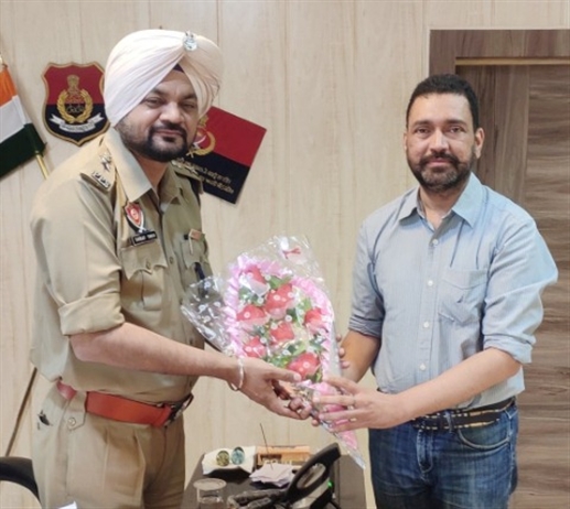 ਹਨੀ ਫੱਤਣਵਾਲਾ ਨੇ ਕੀਤੀ ਜ਼ਿਲ੍ਹਾ ਪੁਲਿਸ ਮੁਖੀ ਸਰਬਜੀਤ ਸਿੰਘ ਨਾਲ ਮੁਲਾਕਾਤ