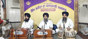 ਸੰਗਤ ਨੇ ਗੁਰਬਾਣੀ ਕੀਰਤਨ ਦਾ ਮਾਣਿਆ ਆਨੰਦ