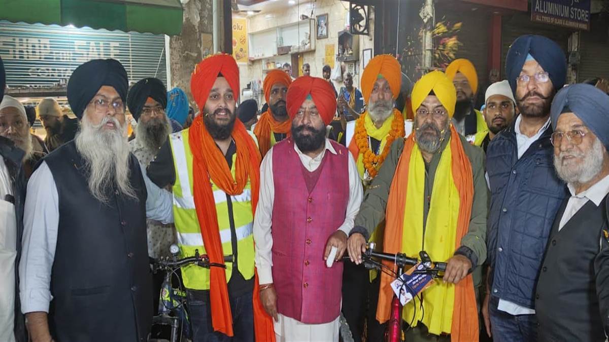 ਸਾਈਕਲ ਯਾਤਰਾ ਦਾ ਗੁਰਦੁਆਰਾ ਦੀਵਾਨ ਅਸਥਾਨ ’ਚ ਸਵਾਗਤ