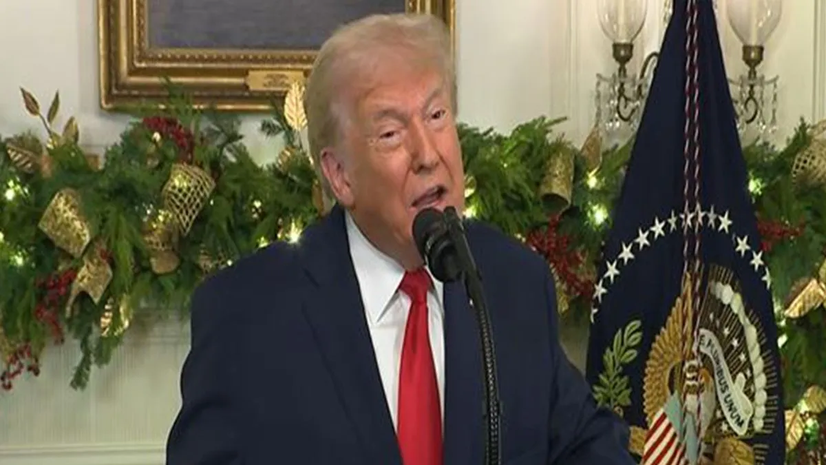 'ਮੈਂ 10 ਮਹੀਨਿਆਂ 'ਚ 8 ਯੁੱਧ ਖ਼ਤਮ ਕੀਤੇ', ਰਾਸ਼ਟਰ ਦੇ ਨਾਮ ਸੰਬੋਧਨ ਦੌਰਾਨ ਟਰੰਪ ਨੇ ਮੁੜ ਕੀਤਾ ਦਾਅਵਾ