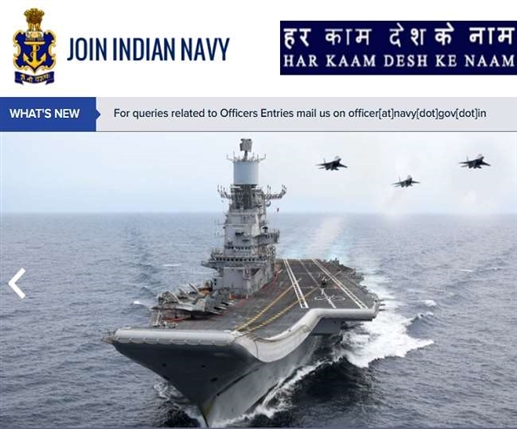 Apply for two new recruitment advertisements released by Indian Navy BTech Entry and IT Officer Entry