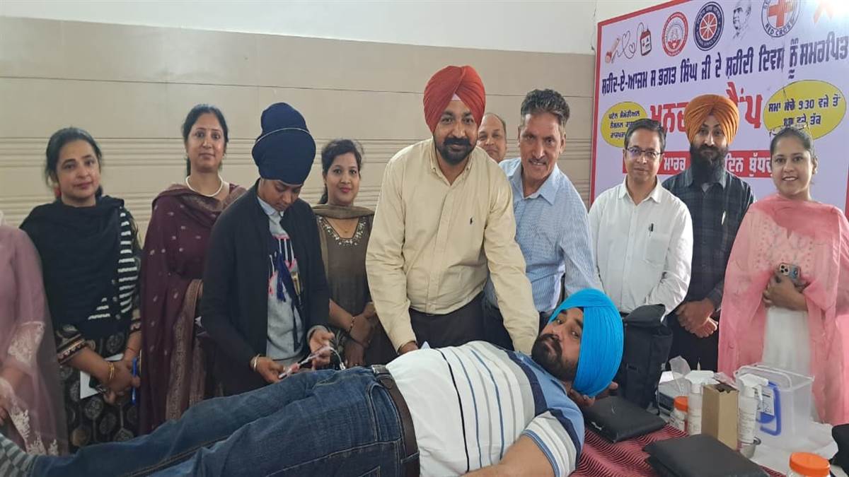 ਪਟੇਲ ਕਾਲਜ ’ਚ ਖੂਨਦਾਨ ਕੈਂਪ ਦੌਰਾਨ 65 ਯੂਨਿਟ ਖੂਨ ਇਕੱਤਰ