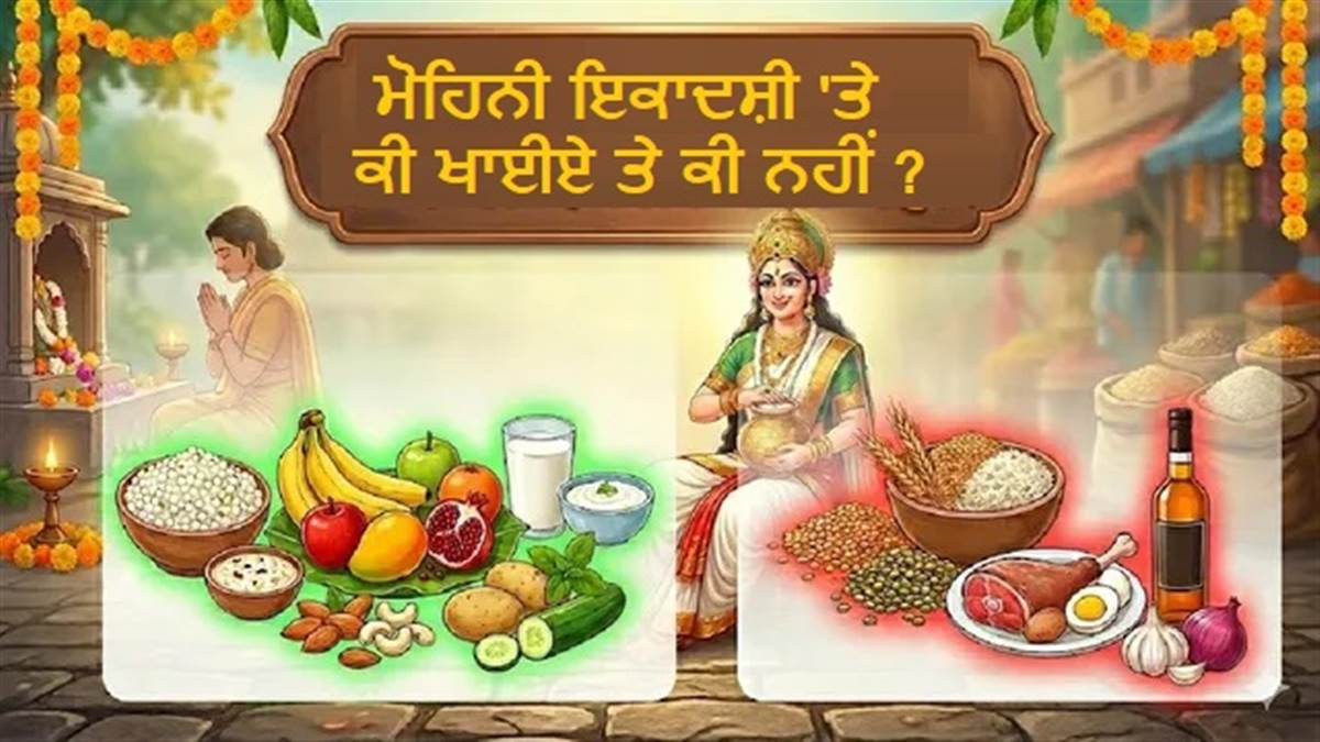 ਮੋਹਿਨੀ ਇਕਾਦਸ਼ੀ 'ਤੇ ਗ਼ਲਤੀ ਨਾਲ ਵੀ ਨਾ ਖਾਓ ਇਹ ਚੀਜ਼ਾਂ, ਨਹੀਂ ਤਾਂ ਖੰਡਿਤ ਹੋ ਜਾਵੇਗਾ ਤੁਹਾਡਾ ਵਰਤ ਤੇ ਪੁੰਨ!