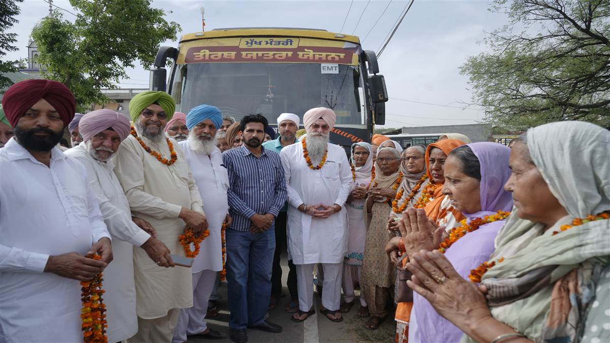 ਮੁੱਖ ਮੰਤਰੀ ਤੀਰਥ ਯਾਤਰਾ ਤਹਿਤ ਜਥਾ ਰਵਾਨਾ