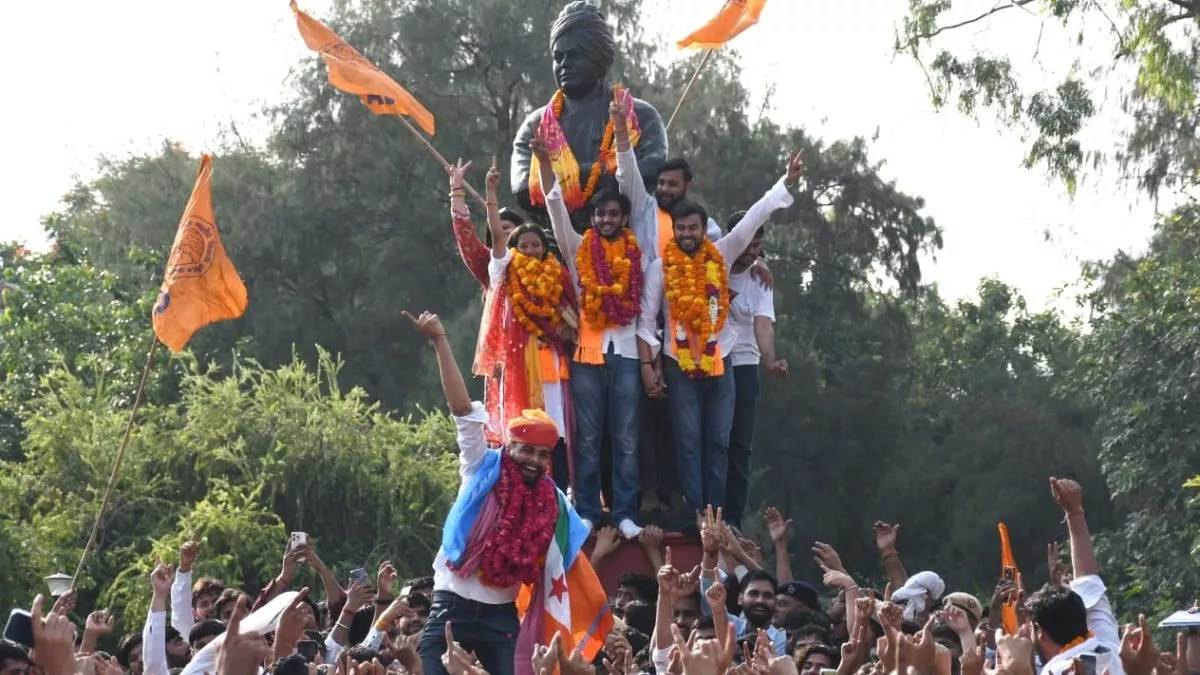 DUSU Chunav Result 2025 :  ਏਬੀਵੀਪੀ ਨੇ ਪ੍ਰਧਾਨ ਸਮੇਤ ਤਿੰਨ ਅਹੁਦੇ ਜਿੱਤੇ  ; ਐੱਨਐੱਸਯੂਆਈ ਨੂੰ ਝਟਕਾ