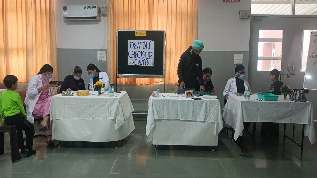 ਵਿਦਿਆਰਥੀਆਂ ਦੇ ਦੰਦਾਂ ਦੀ ਕੀਤੀ ਜਾਂਚ