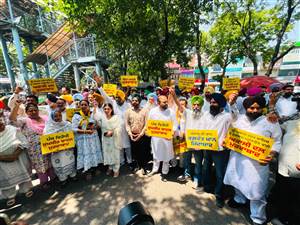 ਵਿਵਾਦਤ ਵੀਡੀਓ ਮਾਮਲੇ 'ਚ ਸੜਕਾਂ 'ਤੇ ਉਤਰੇ AAP ਵਲੰਟੀਅਰ, ਮੇਅਰ ਨੇ ਕਿਹਾ- CM Mann ਨੂੰ ਬਦਨਾਮ ਕਰਨ ਦੀ ਕੋਸ਼ਿਸ਼ ਕਰ ਰਹੇ ਨੇ ਅਕਾਲੀ