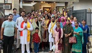 ਰਾਧਾ ਅਸ਼ਟਮੀ ’ਤੇ ਸ਼ਿਵਾਲਿਕ ਸਿਟੀ ਵਿਚ ਗੂੰਜੀ ਪ੍ਰਭਾਤ ਫੇਰੀ