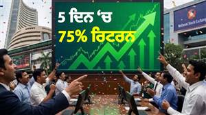 ਸ਼ੇਅਰ ਬਾਜ਼ਾਰ ਦੀ ਗਿਰਾਵਟ 'ਚ ਵੀ ਚਮਕੇ ਇਹ 5 ਸਟਾਕ, ਦਿੱਤਾ 75% ਤਕ ਦਾ ਬੰਪਰ ਰਿਟਰਨ; ਲਿਸਟ 'ਚ ₹3-4 ਵਾਲੇ ਸ਼ੇਅਰ ਵੀ ਸ਼ਾਮਲ