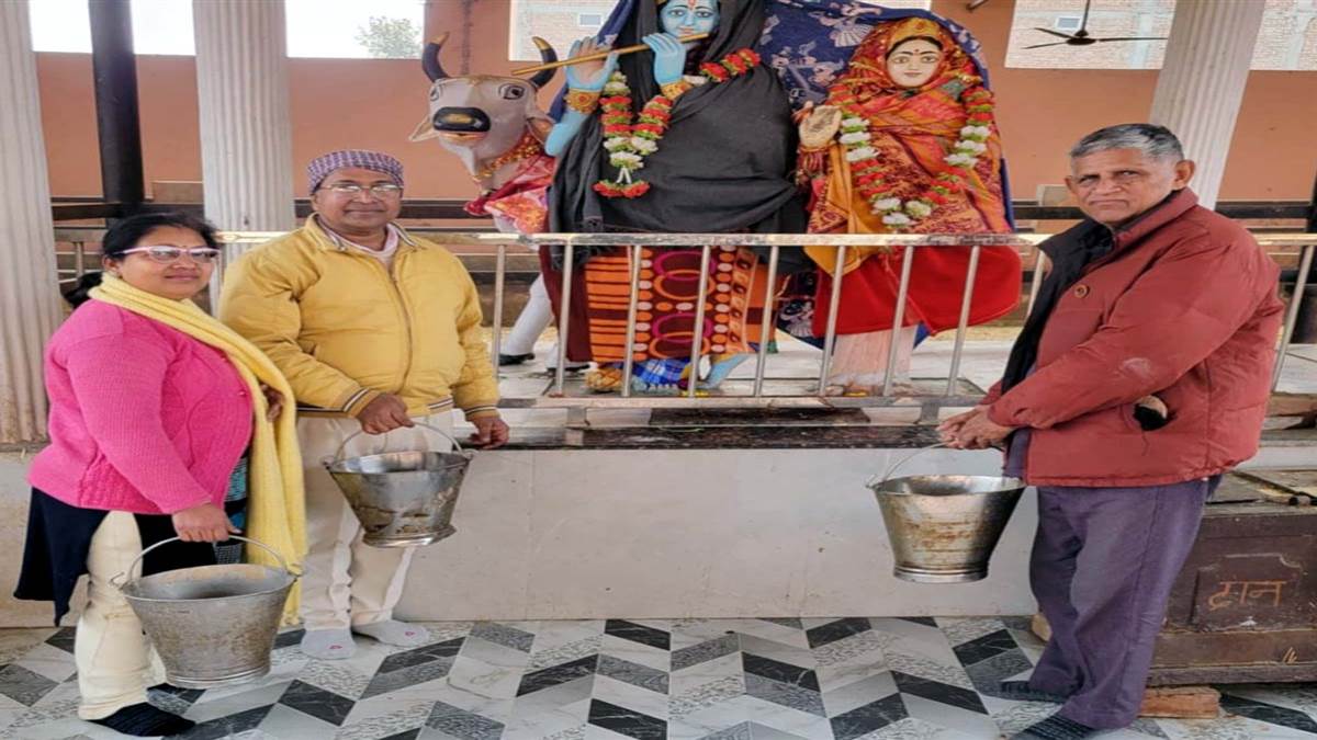 ਪੁੱਤਰ ਦੇ ਜਨਮ ਦਿਨ ’ਤੇ ਗਊ ਮਾਤਾ ਨੂੰ ਸਵਾਮਨੀ ਭੇਟ