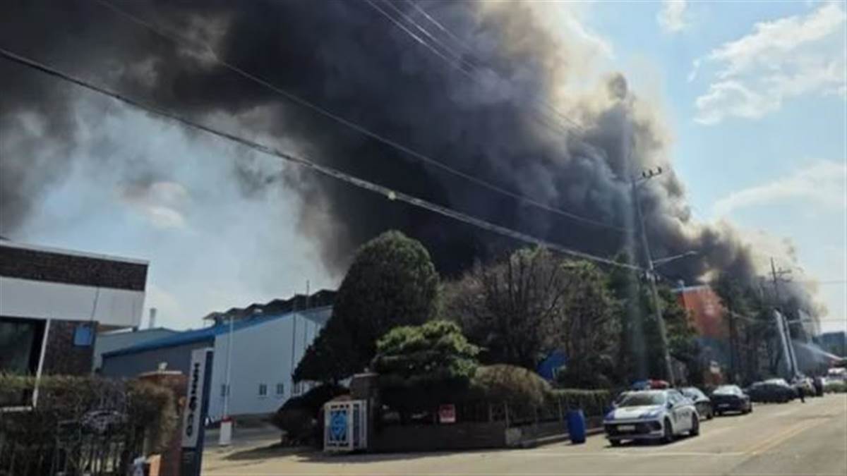 South Korea : ਕਾਰ ਪਾਰਟਸ ਫੈਕਟਰੀ 'ਚ ਲੱਗੀ ਭਿਆਨਕ ਅੱਗ, 14 ਲੋਕਾਂ ਦੀ ਮੌਤ; 60 ਜ਼ਖ਼ਮੀ