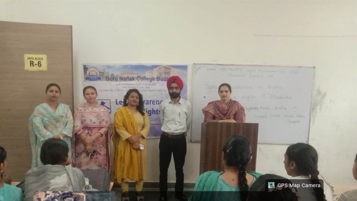ਗੁਰੂ ਨਾਨਕ ਕਾਲਜ ਬੁਢਲਾਡਾ ਦੇ ਰਾਜਨੀਤੀ ਸਾਸ਼ਤਰ ਵਿਭਾਗ ਨੇ ਕਰਵਾਇਆ ਗੈਸਟ ਲੈਕਚਰ
