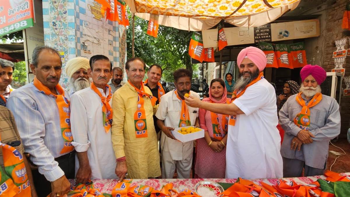 ਭਾਜਪਾ ਨੇ ਆਪਣੇ ਉਮੀਦਵਾਰਾਂ ਲਈ ਕੀਤਾ ਪ੍ਰਚਾਰ