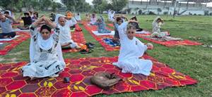 ਪੱਟੀ ਦੇ ਖੇਡ ਸਟੇਡੀਅਮ ’ਚ ਉਤਸ਼ਾਹ ਨਾਲ ਮਨਾਇਆ ‘ਵਿਸ਼ਵ ਯੋਗ ਦਿਵਸ’