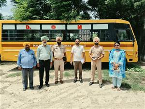 ਸਕੂਲੀ ਵਾਹਨਾਂ ਦੀ ਚੈਕਿੰਗ : 13 ਬੱਸਾਂ ਦੇ ਕੱਟੇ ਚਲਾਨ