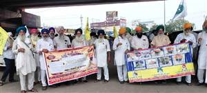 ਬਹਿਰੂ ਕਿਸਾਨ ਜਥੇਬੰਦੀ ਵੱਲੋਂ ਬੰਦੀ ਸਿੰਘਾਂ ਦੀ ਰਿਹਾਈ ਲਈ ਦਿੱਤਾ ਰੋਸ ਧਰਨਾ