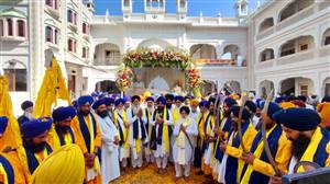 ਮੀਰੀ-ਪੀਰੀ ਖਾਲਸਾ ਮਾਰਚ ਦਾ ਟਾਂਡਾ ਪਹੁੰਚਣ ’ਤੇ ਭਰਵਾਂ ਸਵਾਗਤ