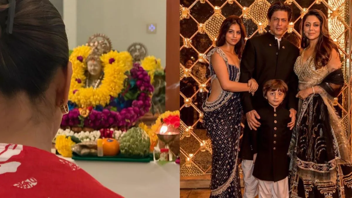 Shahrukh Khan ਨੇ ਘਰ 'ਚ ਲਕਸ਼ਮੀ ਪੂਜਾ, ਆਪਣੀ ਪਤਨੀ ਗੌਰੀ ਨਾਲ ਦੀਵੇ ਜਗਾ ਕੇ ਮਨਾਈ ਦੀਵਾਲੀ