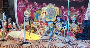ਰਣਜੀਤ ਸਿੰਘ ਜੀਤੀ ਮੁਕਾਰੀ ਤੇ ਹਰਦਿਆਲ ਸਿੰਘ ਖਟੜਾ ਵੱਲੋਂ ਰਾਮਲੀਲਾ ਦੀ ਅੰਤਿਮ ਨਾਈਟ ਦਾ ਉਦਘਾਟਨ