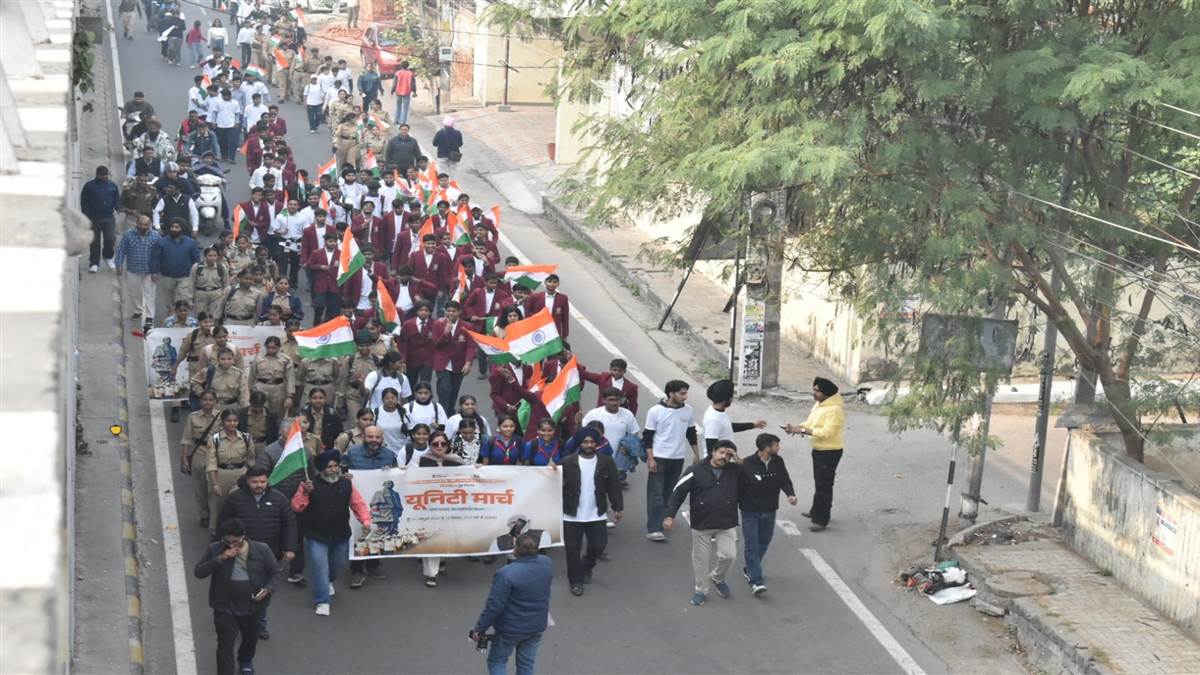 ਸਰਦਾਰ ਪਟੇਲ ਦੇ 150ਵੇਂ ਜਨਮ ਦਿਹਾੜੇ ਮੌਕੇ ਕੱਢਿਆ ਏਕਤਾ ਮਾਰਚ