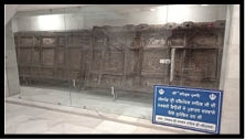 The ancient doors of the Darshani Deodhi in the Central Sikh Museum are adorned