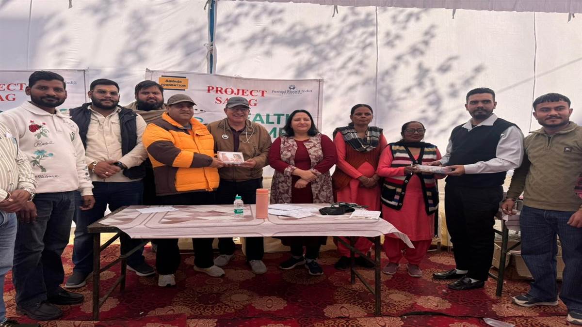 ਮੈਗਾ ਹੈਲਥ ਕੈਂਪ ਦੌਰਾਨ 100 ਤੋਂ ਵੱਧ ਲੋਕਾਂ ਨੇ ਕਰਵਾਈ ਜਾਂਚ