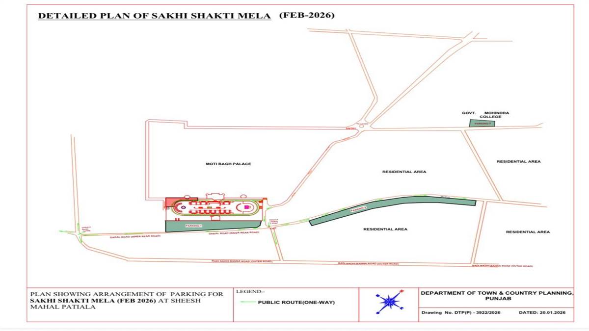 ਸ਼ੀਸ਼ ਮਹਿਲ ’ਚ ਕਰਾਫ਼ਟ ਮੇਲੇ ਲਈ ਤਿੰਨ ਪਾਰਕਿੰਗ ਸਥਾਨ ਨਿਰਧਾਰਤ