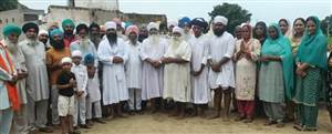 ਨਾਨਕਸਰ ਮਹਿਲ ਕਲਾਂ ਵਿਖੇ ਲੰਗਰ ਹਾਲ ਦੀ ਨੀਂਹ ਰੱਖੀ