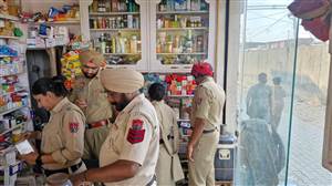 ਪੁਲਿਸ ਵੱਲੋਂ 8 ਮੈਡੀਕਲ ਸਟੋਰਾਂ ਦੀ ਕੀਤੀ ਚੈਕਿੰਗ