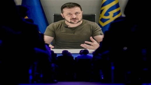 Ukraine war Zelensky says additional sanctions on Russia addresses economic summit in Davos via video conference